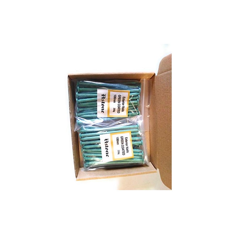 Astone Green Coated Exterior Nails (500g x 100mm)