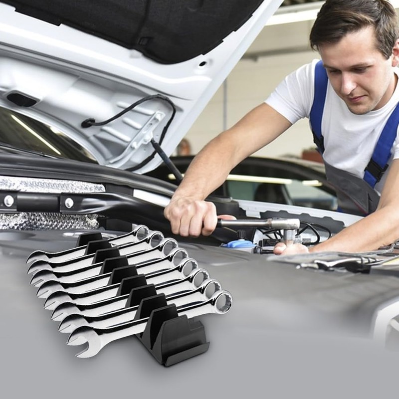 Kisbeibi Tool Holder for 23 Spanners, Tools Magnetic Wrench Holder,