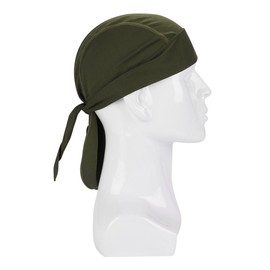 ITODA Sport Headwear Bandanna Cap Moisture Wicking Pirate Hat Thermal Skull Cap Under Helmet Running Beanie Quickly Dry Cycling Cap Breathable Sports Hat for Ridding,Running,Hiking (Army Green)