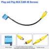 JAYUBIEN Car Radio Camera RCA Adapter Compatible with Volkswagen Golf