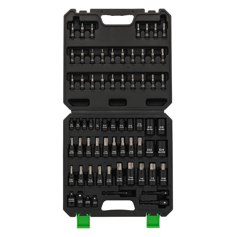 TecoTek 67-Piece Master Torx Bit Socket and External Torx Socket