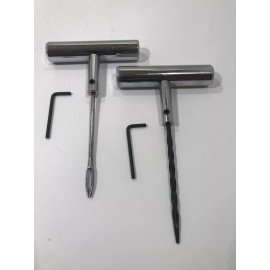 WHITE KNIGHT Solid T-Handle Tire Plug Insert Repair Tool Set Steel Split Eye Needle & Probe
