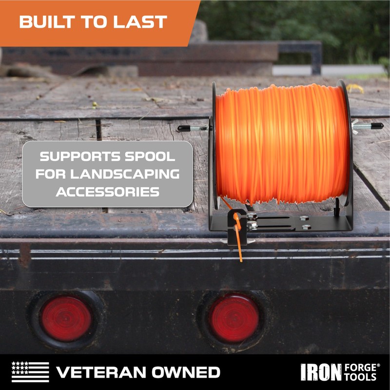 Iron Forge Tools Weedeater Rack String Trimmer Line Holder -