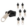 6Pcs Black Universal Instant Fix Zipper Repair Kit Replacement Zip