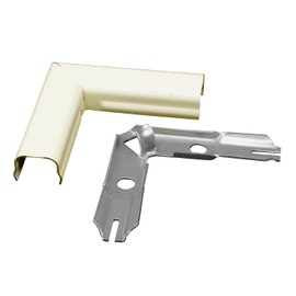 Legrand Wiremold B-6 Metal Raceway for Extending Power, 500 Series, Flat Elbow, Ivory (1 Pack)