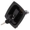 T Handle Door Latch 4x6mm Hole Spacing Zinc Alloy Folding