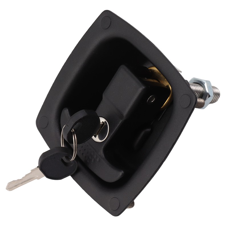 T Handle Door Latch 4x6mm Hole Spacing Zinc Alloy Folding