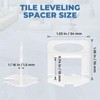 Eunice Tile Spacers 1/16, 2400 Pcs DIY Tile Leveling System
