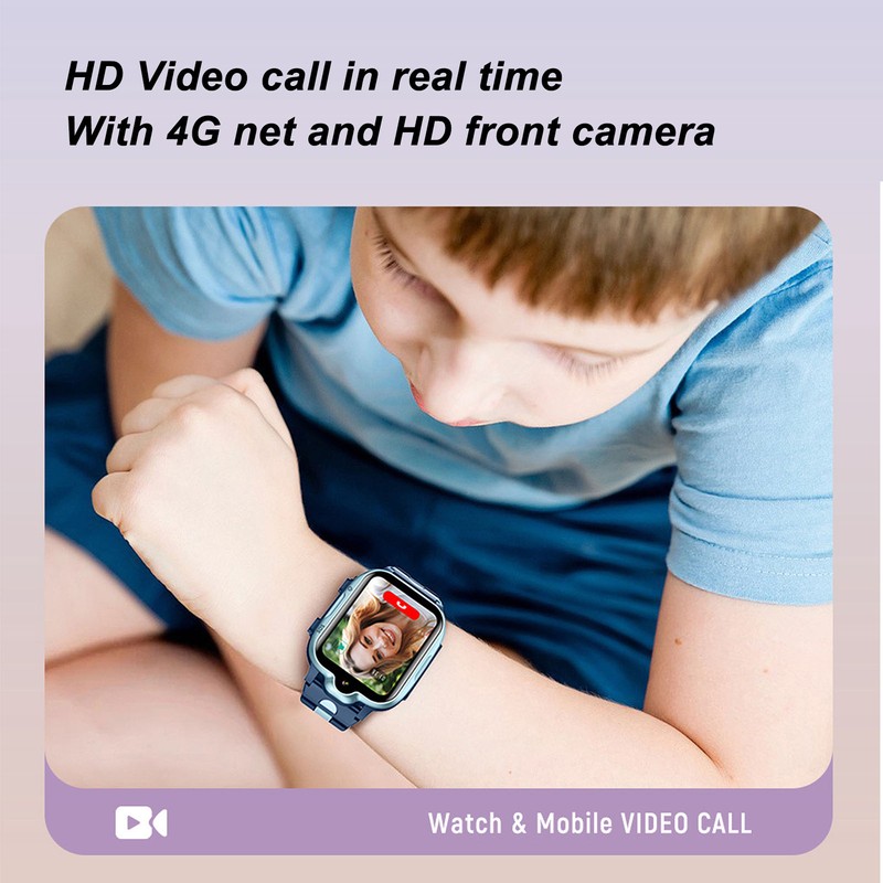 4G Kids Smart Watch GPS Position Video Call IP67 Waterproof