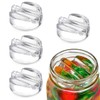 Gorise 4-Pack Glass Fermentation Weights 7cm Wide Mouth Mason Jar