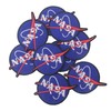 Embird NASA Logo Iron On/Sew On Embroidered Patch Blue