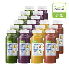 Pulmuone Cleanse Wrap 3daysLight 190mlX18 bottles (6 bottles of green, 6 bottles of purple, 3 bottles of yellow, 3 bottles of red) / 풀무원 클렌즈랩 3daysLight 190mlX18병 (그린 6병 퍼플 6병 옐로우 3병 레드 3병)