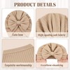 Cinaci 4 Pieces Soft Stretchy Nursery Hospital Caps Bonnets Beanies