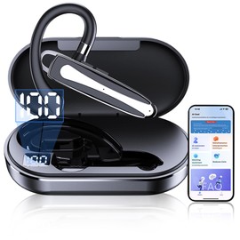 Xmenha Bluetooth Earpiece Ear Piece Translator Translating Translation Earbuds Real Time Bluetooth Headset Earphones Language AI Translator Earbud in Real Time Ear Buds Headphones Language Translation