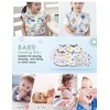 4 Packs Baby Bibs, Waterproof Toddler Bibs with Sleeve, SUPTMAX