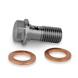 Precisiongeek Hollow Screw M10 x 1.25 mm Stainless Steel Brake Caliper / Master Cylinder L = 22 mm