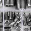 50pcs Stainless Steel Internal Thread Self Tapping Thread Inserts Reinforcing