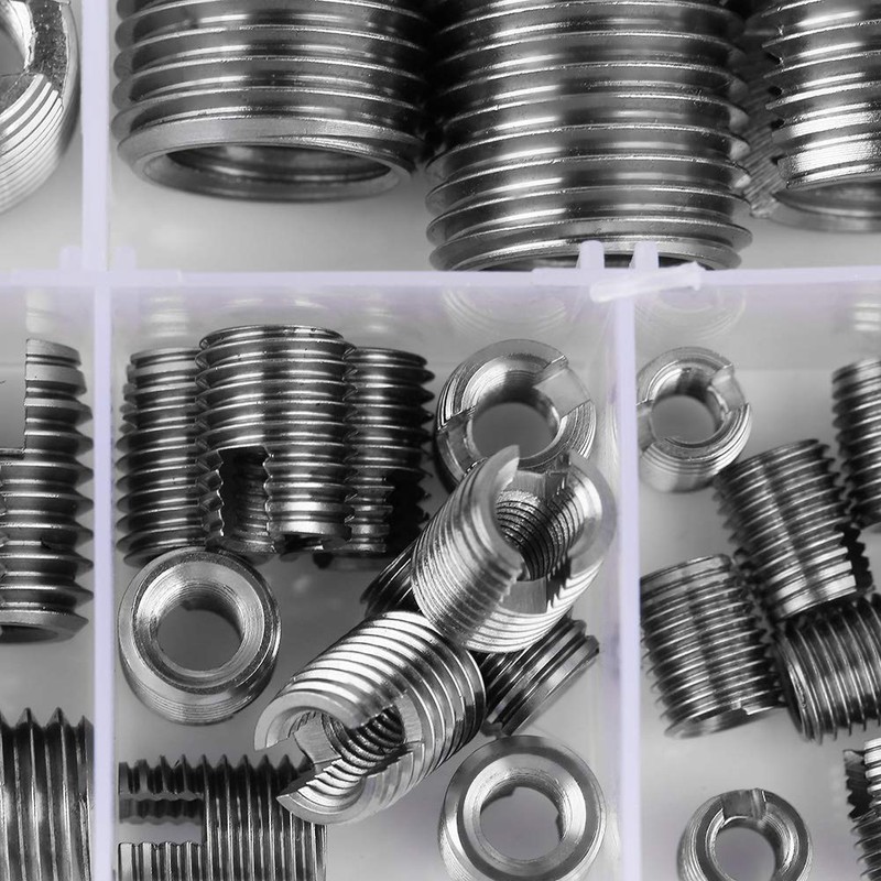 50pcs Stainless Steel Internal Thread Self Tapping Thread Inserts Reinforcing