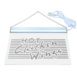 ADV PRO i122 R Hot Chicken Wings BBQ Shop Bar Neon Light Sign Light Neon Light Sign