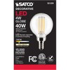 Satco 4 Watt LED E12 Light Bulbs, 3000K, 15000 Hour
