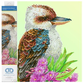 Diamond Dotz Kookaburra & Gum Blossom Bird Diamond Painting Kits for Adults - Diamond Art Kits a Relaxing Creative Craft Kit with Dotz Gems 16.1x20.1