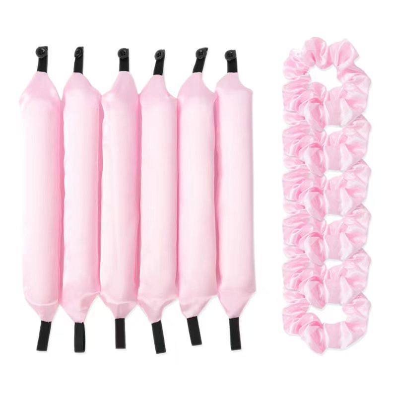 6PCS Lazy Hair Curler Set with Button Foam Rollers Big