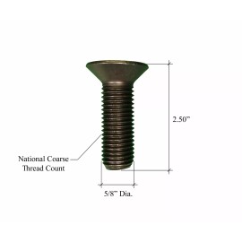 14 - Cat / Bobcat Style Cutting Edge Bolts - 159-2953 - 5/8" x 2.5" Alternative