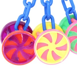 Bonka Bird Toys 1478 Roller Colorful Plastic Pulling Rattler Parrot Parrotlet Budgie Finch Dove