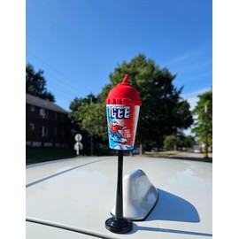Coolballs Retro Collectible ICEE Cup Magnetic Car, Truck, and SUV Roof Topper with Car Magnet Buddy Magnetic Roof Antenna Topper Stand