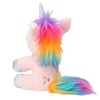 Depesche 12278 Ylvi Cuddly Toy Unicorn in Pink with Rainbow