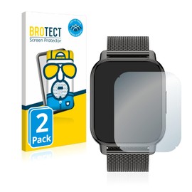 BROTECT Full Cover Protective Film Matt for Popglory P66 1.85 Inch (Pack of 2) - Full Screen Screen Protector Film, 3D Curved, Anti-Reflective