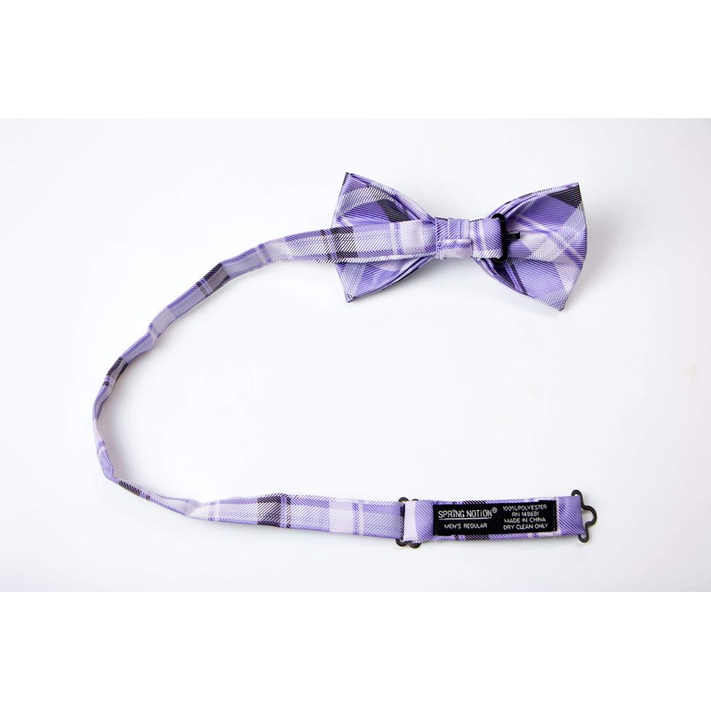 Spring Notion Men's Patterned Bow Tie Lilac