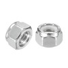 sourcing map 10Pcs 5/16"-18 Nylon Insert Hex Lock Nuts, 304