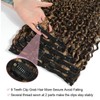Urbeauty Natural Curly Hair Extensions Clip in Human Hair Triple