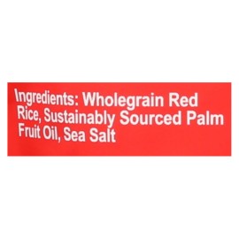 UD_Laiki Red Rice Crackers Case 8 3.5 oz Kosher Certified Grain Snacks Hard Soft Salty Sweet Flavored Baked Dried Bulk Bag