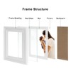 Tamolus 3 Vertical Horizontal Hinged Wood Picture Frame 4x6 and