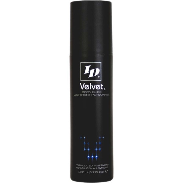 ID Velvet Silicone Based Personal Lubricant 6.7 Fl Oz – Sensual Luxury - Long Lasting Silicone Lube for Men Women and Couples Lube, Made in USA by ID Lubricants