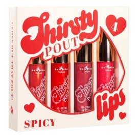Set De 4 Glosses Para Labios Thirsty Pout Spicy Italia