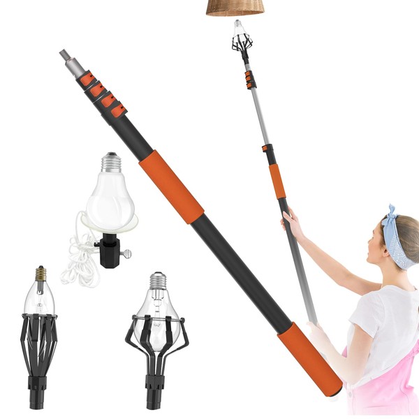 AgiiMan Reach to 26FT Light Bulb Changer for High Ceilings