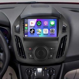 PHEZEN Car Stereo Radio for Ford Transit Connect 2014 2015 2016 2017 2018,7'' Car Radio Touchscreen with Wireless CarPlay Android Auto with GPS,Bluetooth,Rear Camera - 2+32G