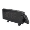 Projection Alarm Clock with 2 USB Ports LED Curved Display