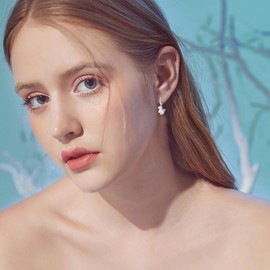 YEESIA Unicorn Earrings S925 Sterling Silver Opal Earrings Hoop Cute Opal Unicorn Jewelry Gifts for Girls Women, Sterling Silver, Opal