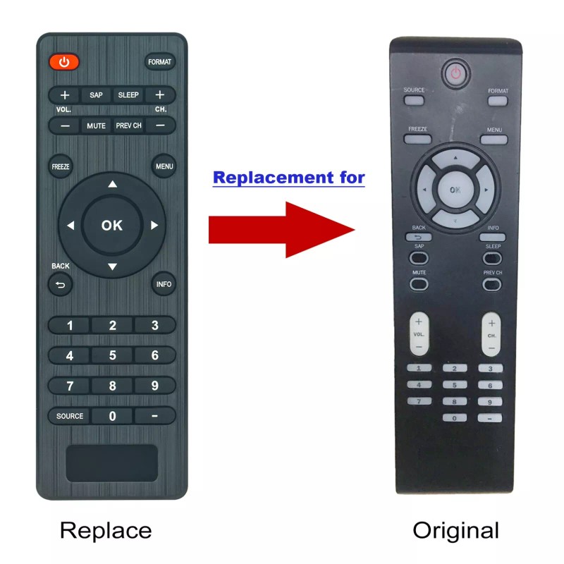 For Magnavox NF802UD Replace Remote for Magnavox 32MF369B 19MF339B/F7 42MF439B/F7