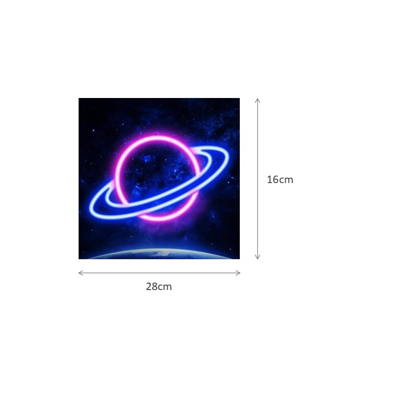 Planet Neon Sign LED Neon Light Sign Decor Bedroom Nursery