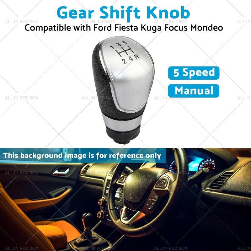 5-Speed Manual Gear Shift Knob Replacement Suitable for Ford Fiesta