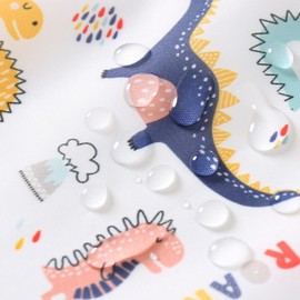 HaimoBurg HaimoBurg Long Sleeved Bibs, Pack of 5,Lightweight Waterproof Shirt Bibs for Baby Toddler 6-30 Months