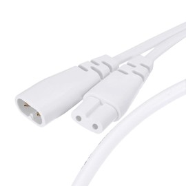 MECCANIXITY T5 LED Tube Extension Cable 2 Pin 30CM Male to Female Cord LED Integrated Light Tube Fixture 4Pcs