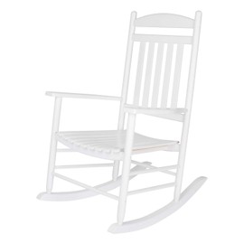Shine Company Maine Wood Rocking Chair, White