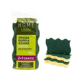MartiniSPA Home Utility Martini Spa Cellulose Sponge + Fibre Multipack 3 Pieces, Multi-Colour, One