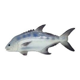 WitnyStore Tiny 3½" Queenfish Queen Fish Fridge Magnet - Miniature Hand Made Painted Resin 3D Sea Fishes Marine Mammal Animal Decorative Magnets for Refrigerator Magnetic Board Décor Collectible Gifts